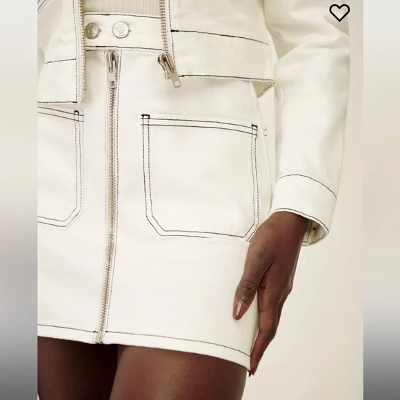 Brand Reformation Size 25 Color Vintage White